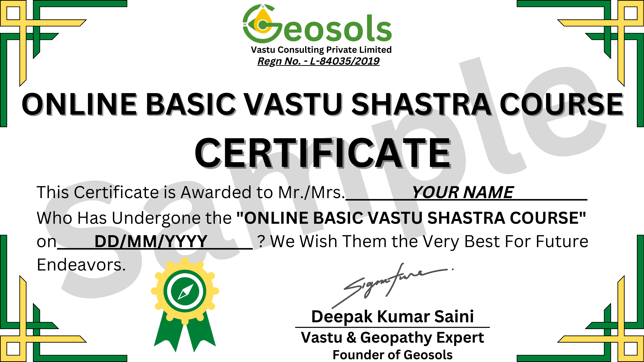 Online Basic Vastu Shastra Certificate Course 